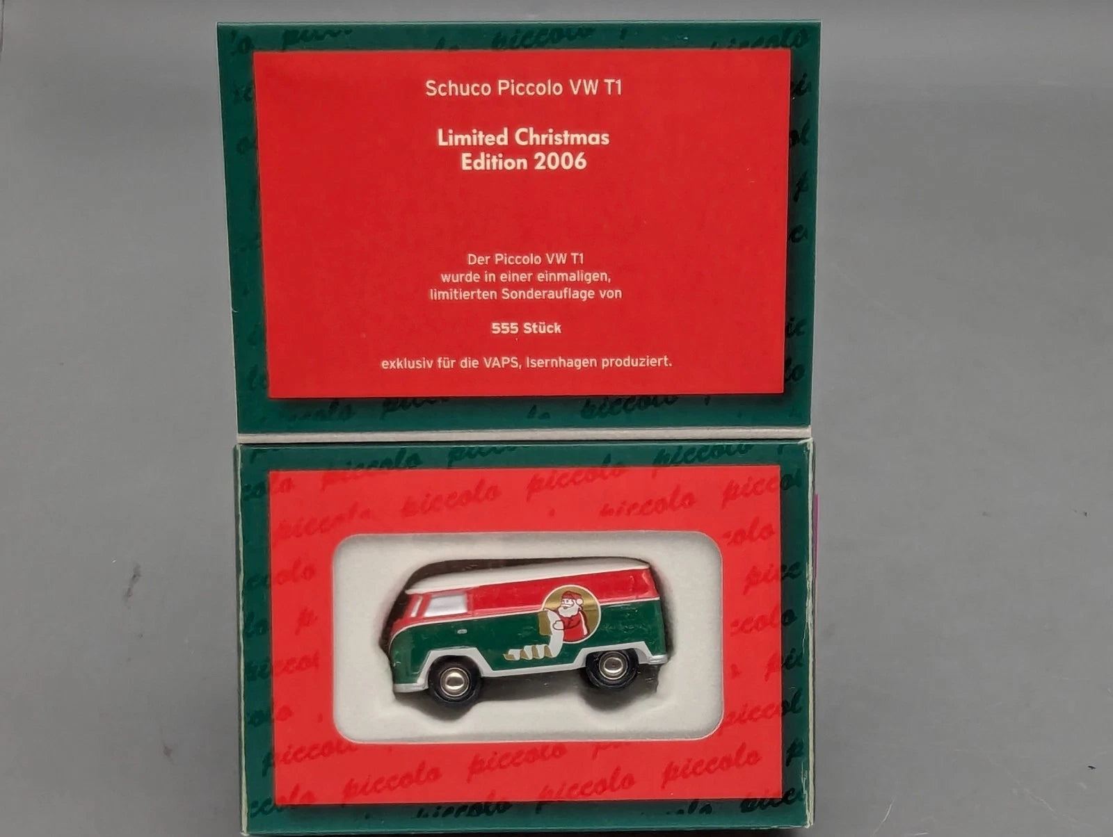 Modellautos 1:90 Schuco Piccolo Volkswagen VW T1  Weihnachten 2006 in OVP
