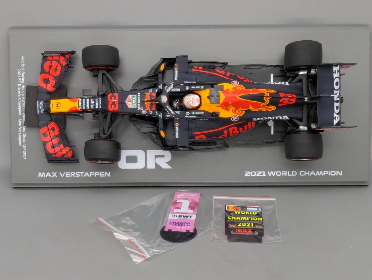 Modellautos 1:18 Spark Honda Red Bull RB16B WINNER Abu D 2021 #33 Verstappen OVP