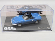 Modellautos 1:43 Ixo für Eaglemoss Opel Collection Opel Aero GT 1969 mit Vitrine