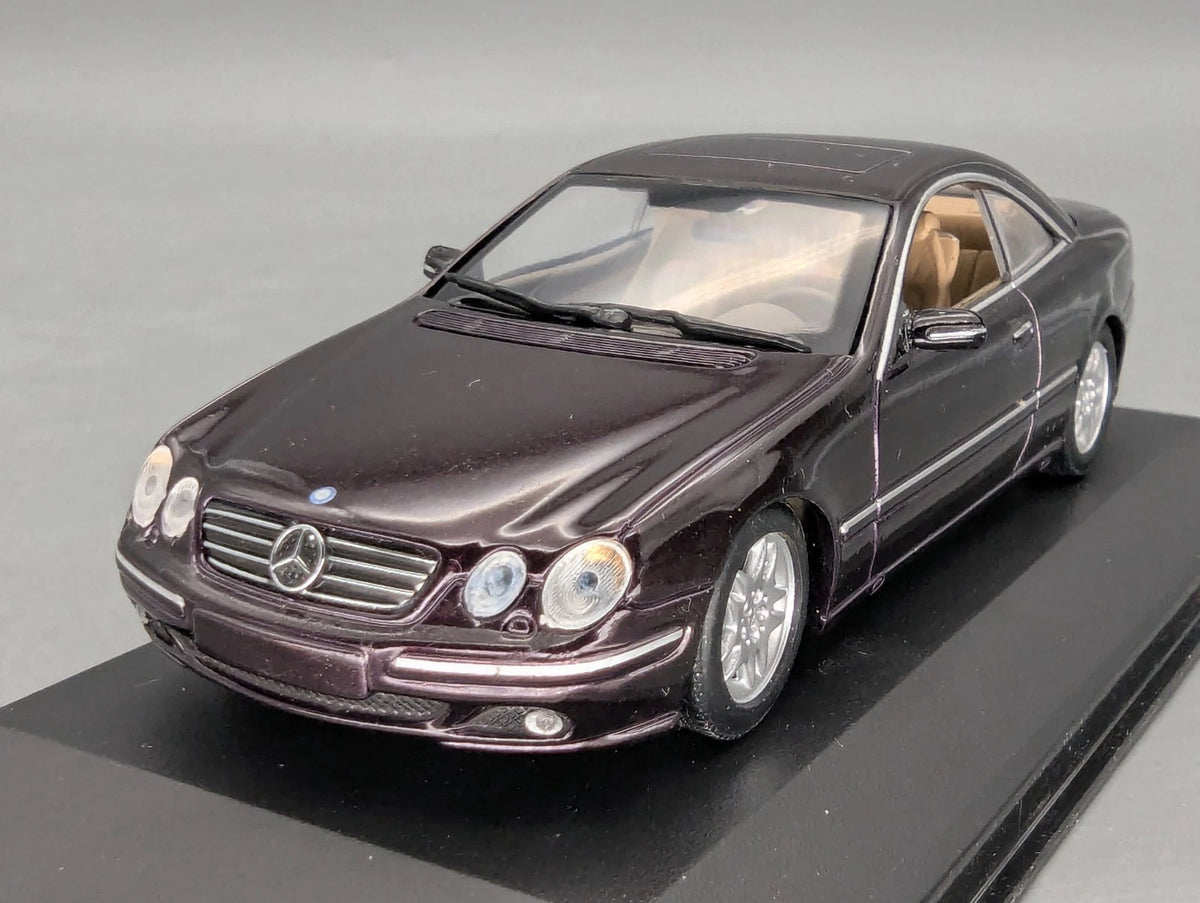 Modellautos 1:43 Minichamps Mercedes Benz CL 500 Dunkel-Violett/Rot Dealer OVP