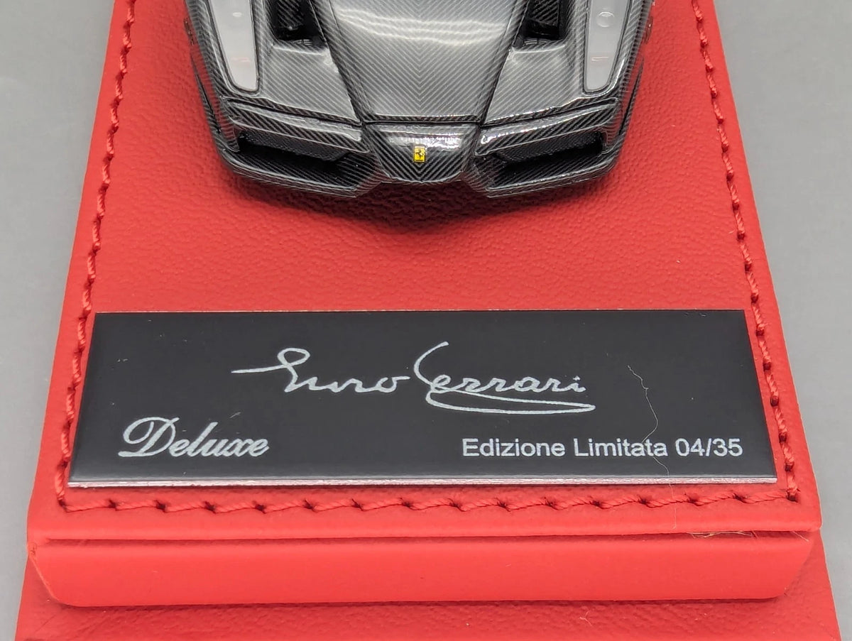 Modellautos 1:43 BBR Deluxe Ferrari Enzo Gloss Full Carbon Fibre Ltd 04/35 OVP