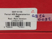 Modellautos 1:18 BBR Ferrari 400 Superamerica 1962 Rain Version 2/6 Vitrine OVP
