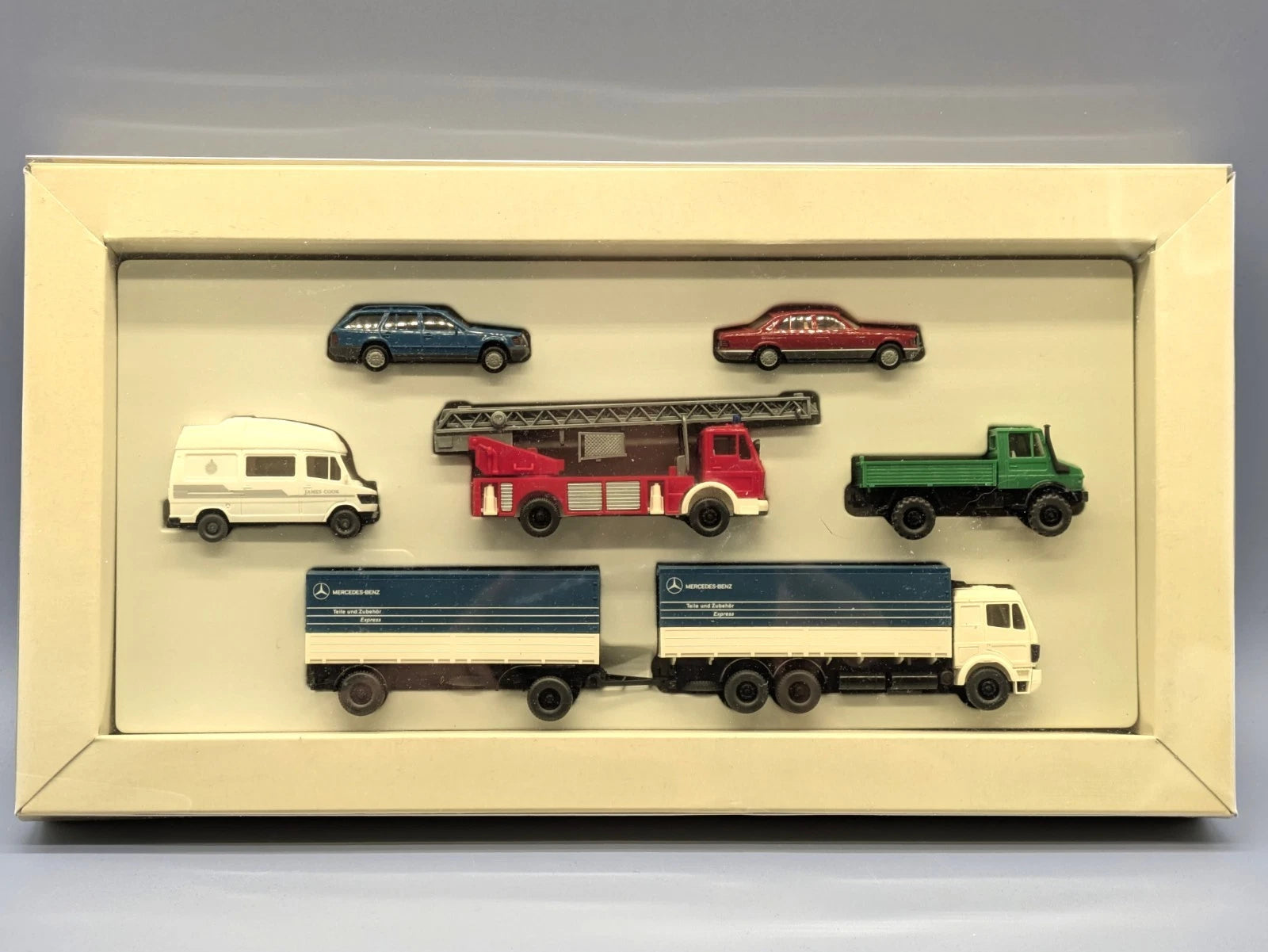 Modellautos HO 1:87 Wiking Mercedes-Benz 7 Modelle Werbeset mit OVP
