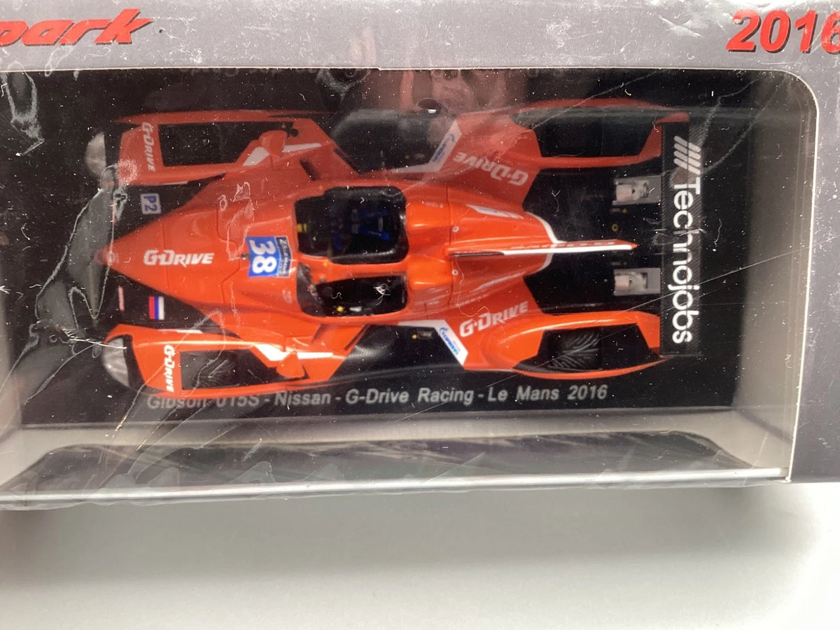 Modellautos 1:43 Spark Gibson 015S Nissan G-Drive LM 2016 #38 OVP ungeöffnet