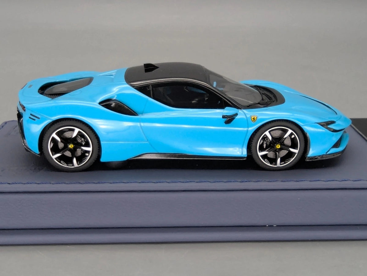 Modellautos 1:43 BBR Executive Calsito Ferrari SF90 Stradale Blue Ltd 02/21 OVP