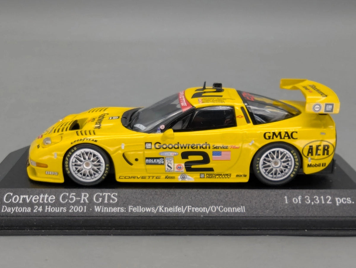 Modellautos 1:43 Action Chevrolet Corvette C5-R GTS 24h Daytona 2001 #2 mit OVP