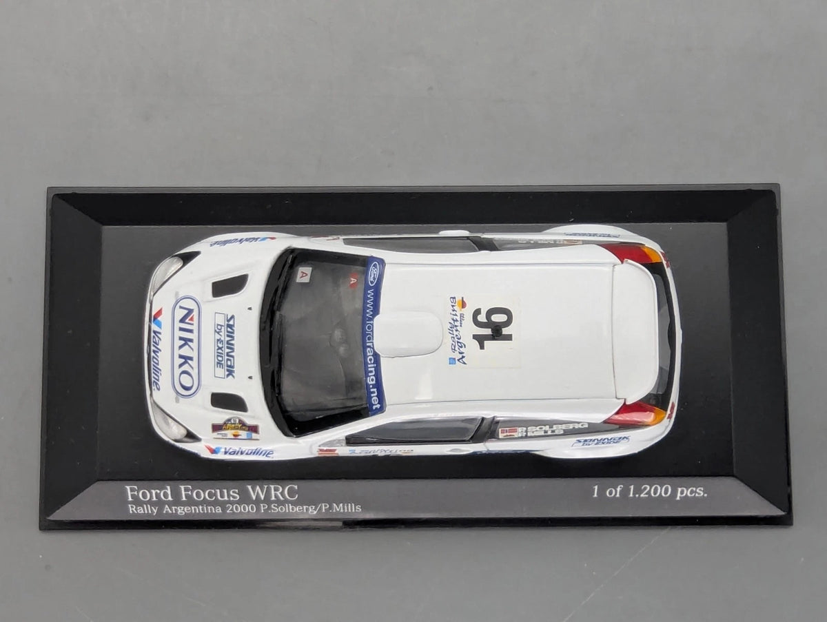Modellautos 1:43 Minichamps Ford Focus WRC Rally Argentina 2000 #16 mit OVP