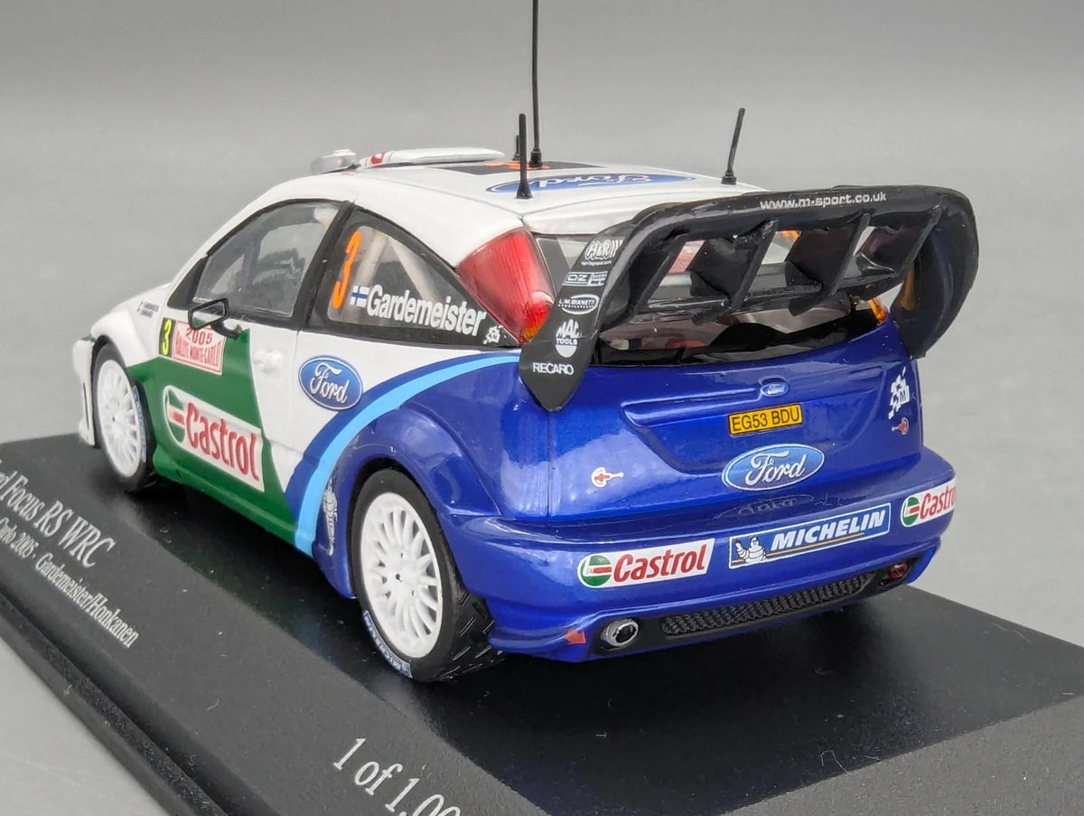 Modellautos 1:43 Minichamps Ford Focus RS WRC Rallye Monte Carlo 2005 #3 mit OVP