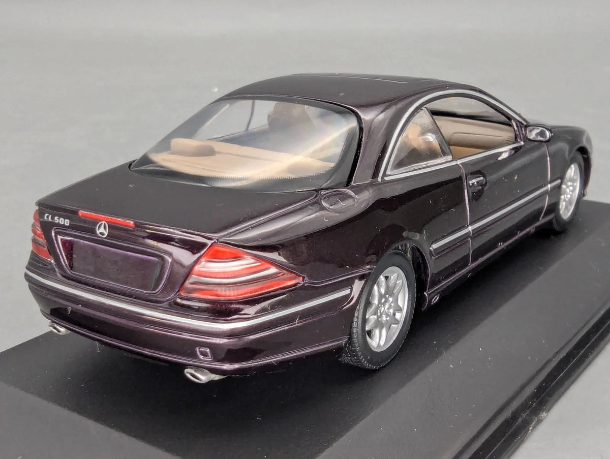 Modellautos 1:43 Minichamps Mercedes Benz CL 500 Dunkel-Violett/Rot Dealer OVP
