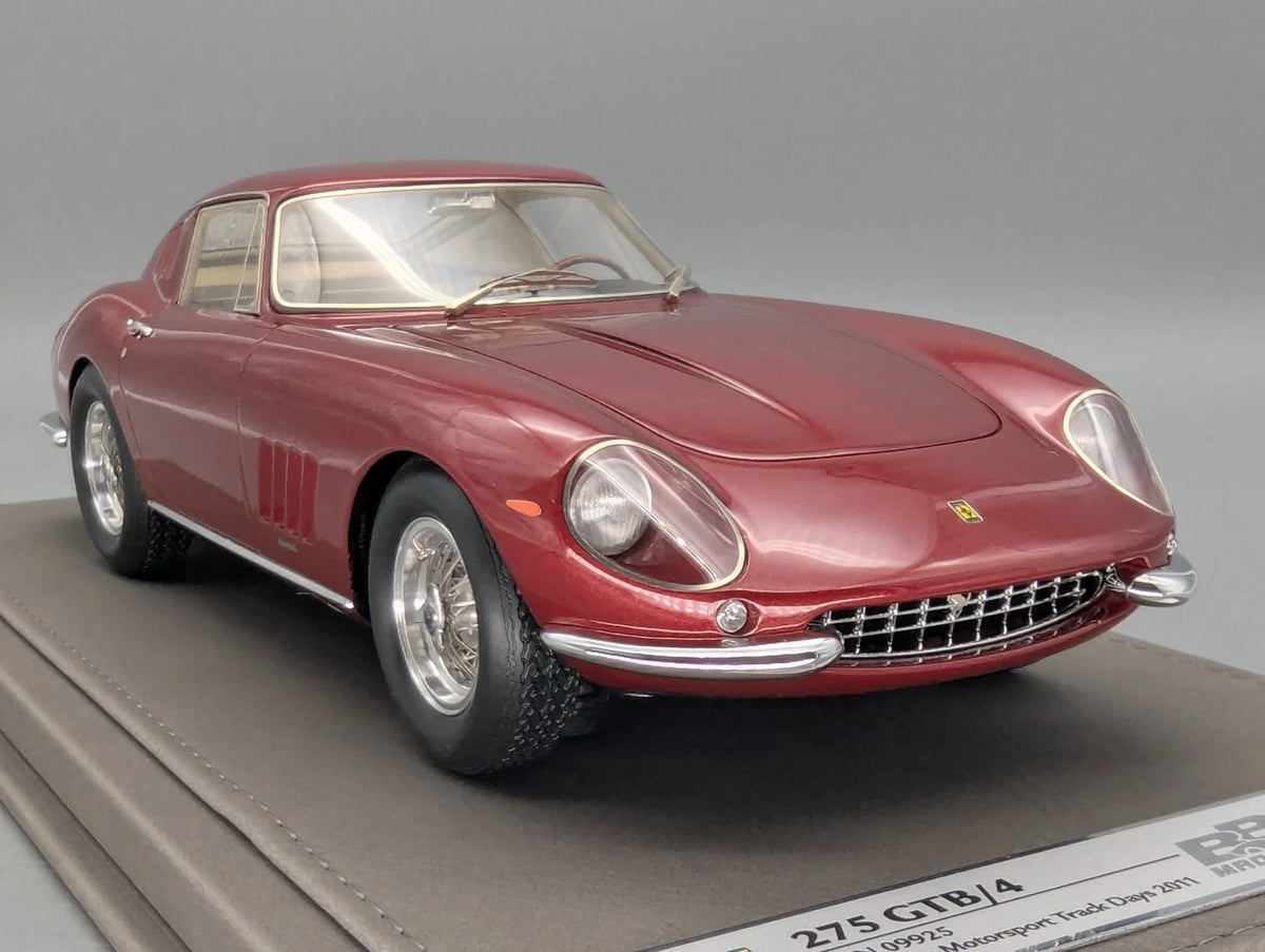 Modellautos 1:18 BBR Ferrari 275 GTB/4 1966 S/N 09925 01/16 mit Vitrine und OVP
