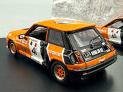 Modellautos 1:43 Universal Hobbies Renault 5 Turbo Coupe Europe 81 #41 + Vitrine