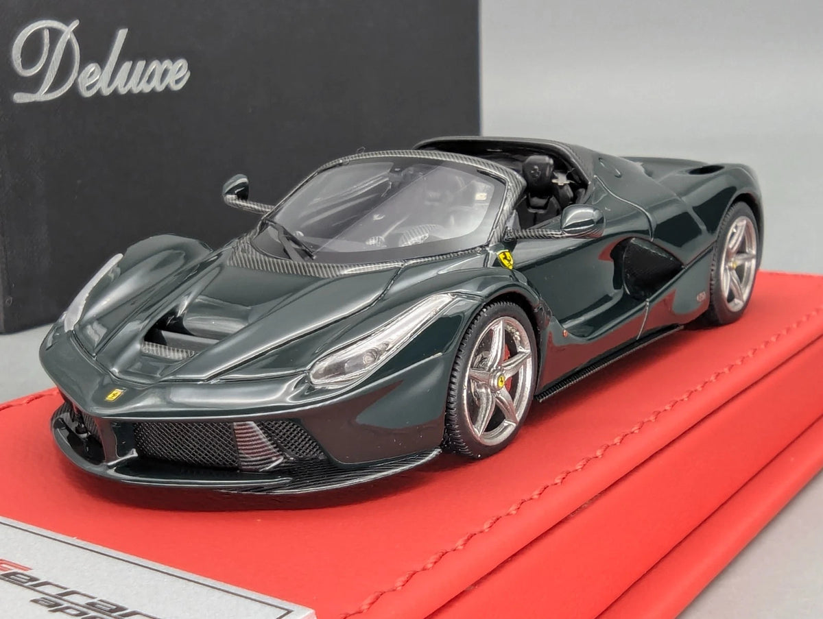 Modellautos 1:43 BBR Deluxe Ferrari LaFerrari Aperta Verde British Ltd 12/15 OVP