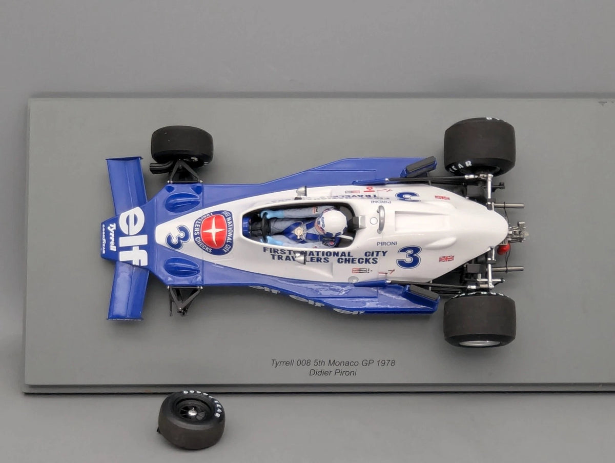 Modellautos 1:18 Spark 18S721 Tyrrell 008 Monaco GP '78 #3 Pironi BESCHÄDIGT OVP