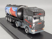 Lkw Modell 1:87 Herpa Edition 8 Scania Silo Sattelzug ASAM Transporte Vitrine