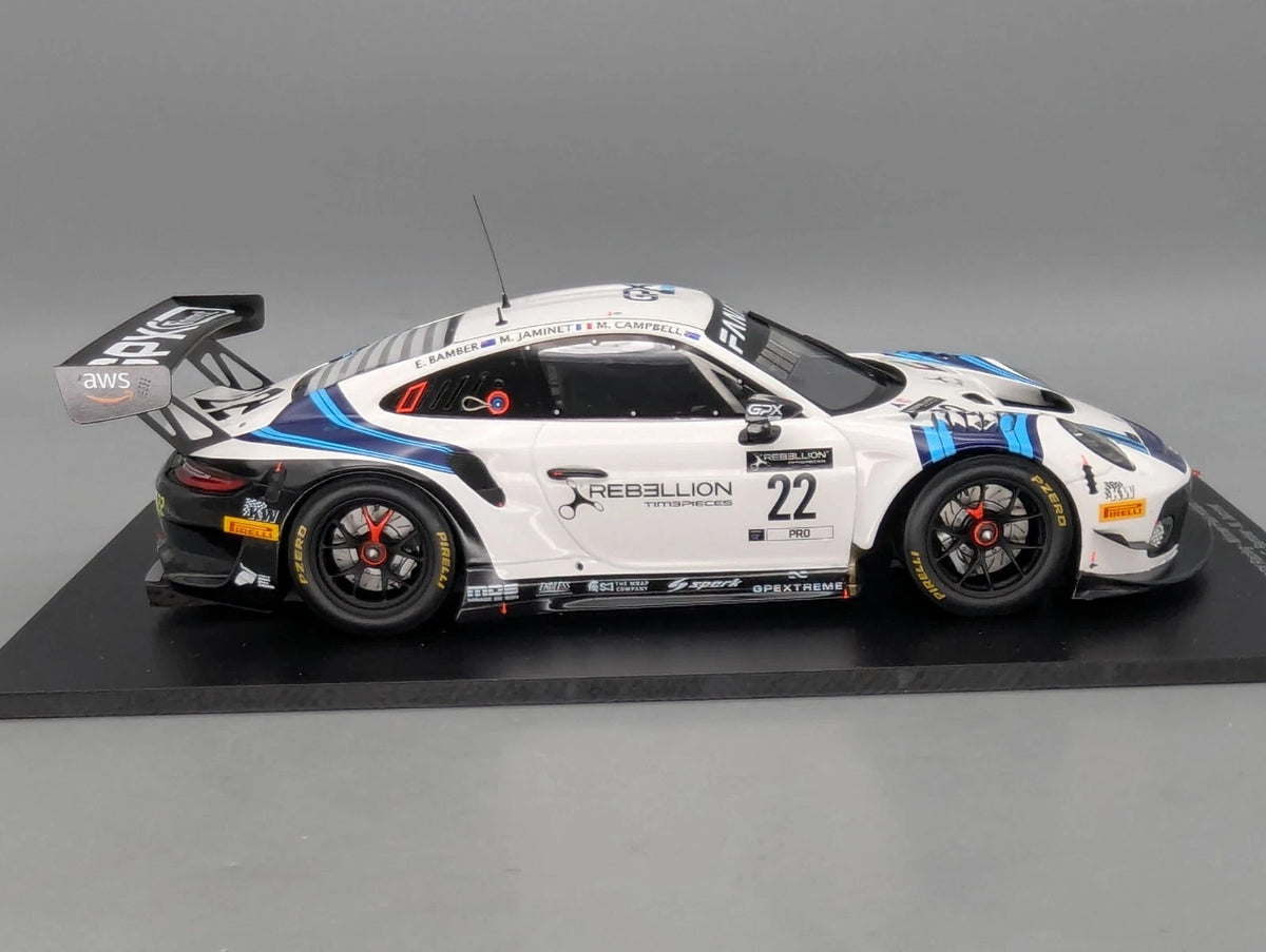 Modellautos 1:18 Spark 18SP129 Porsche 911 GT3 R WINNER 1000km 2021 #22 mit OVP