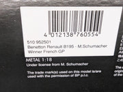 Modellautos 1:18 Minichamps Benetton Renault B195 WINNER #1 M. Schumacher OVP
