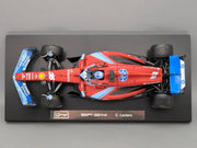 Modellautos 1:18 Bburago Ferrari SF24 Miami 2024 #16 C. Leclerc mit Vitrine OVP
