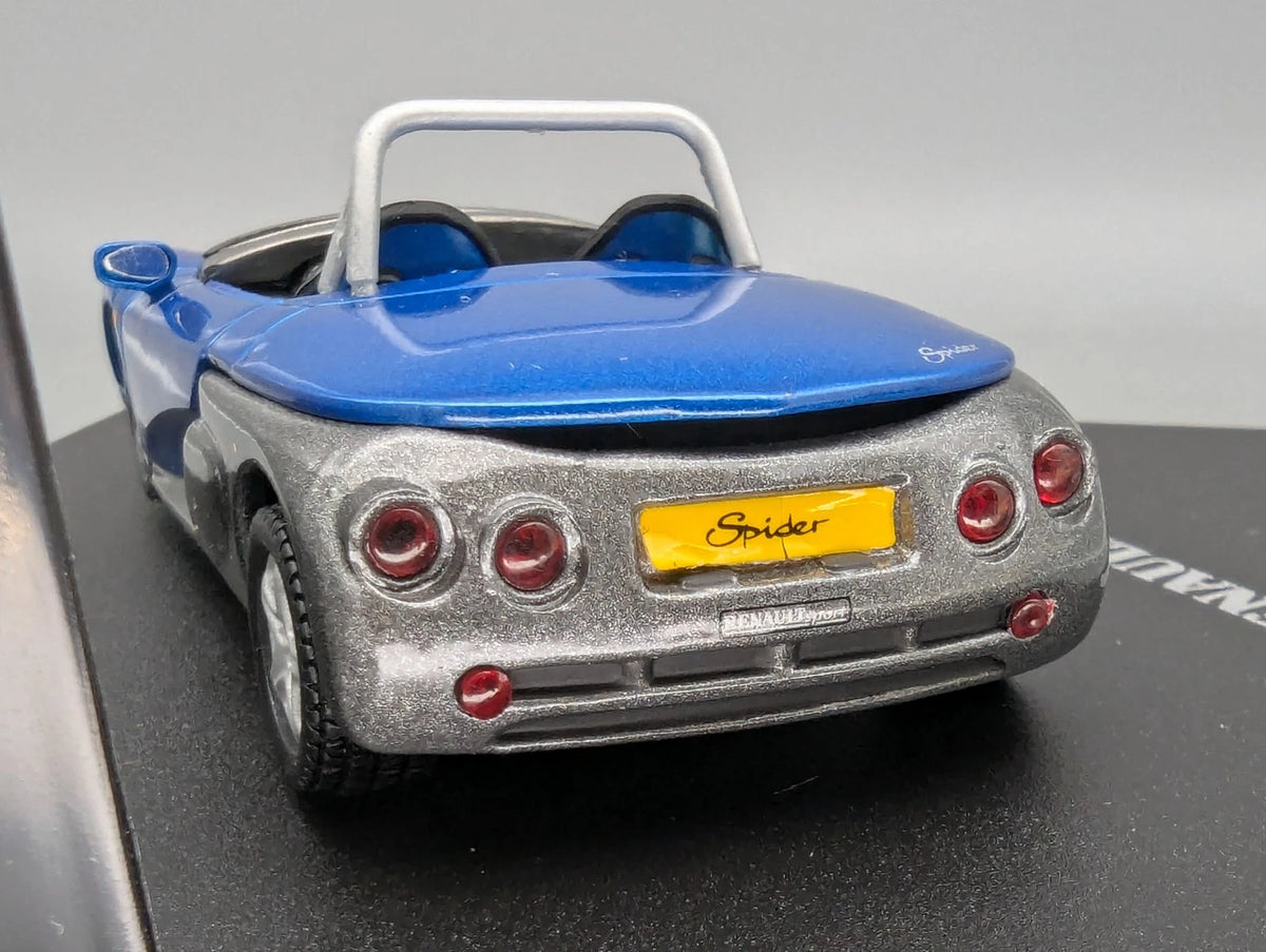 Modellautos 1:43 Vitesse Renault Sport Spider Blau mit Vitrine