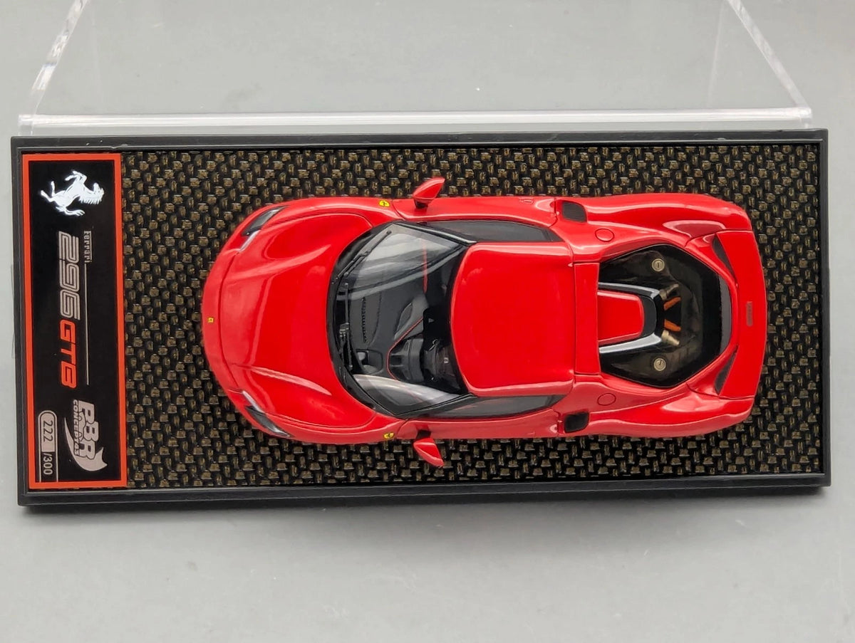 Modellautos 1:43 BBR Concept43 Ferrari 296 GTB Rosso Corsa 322 Ltd 222/300 OVP