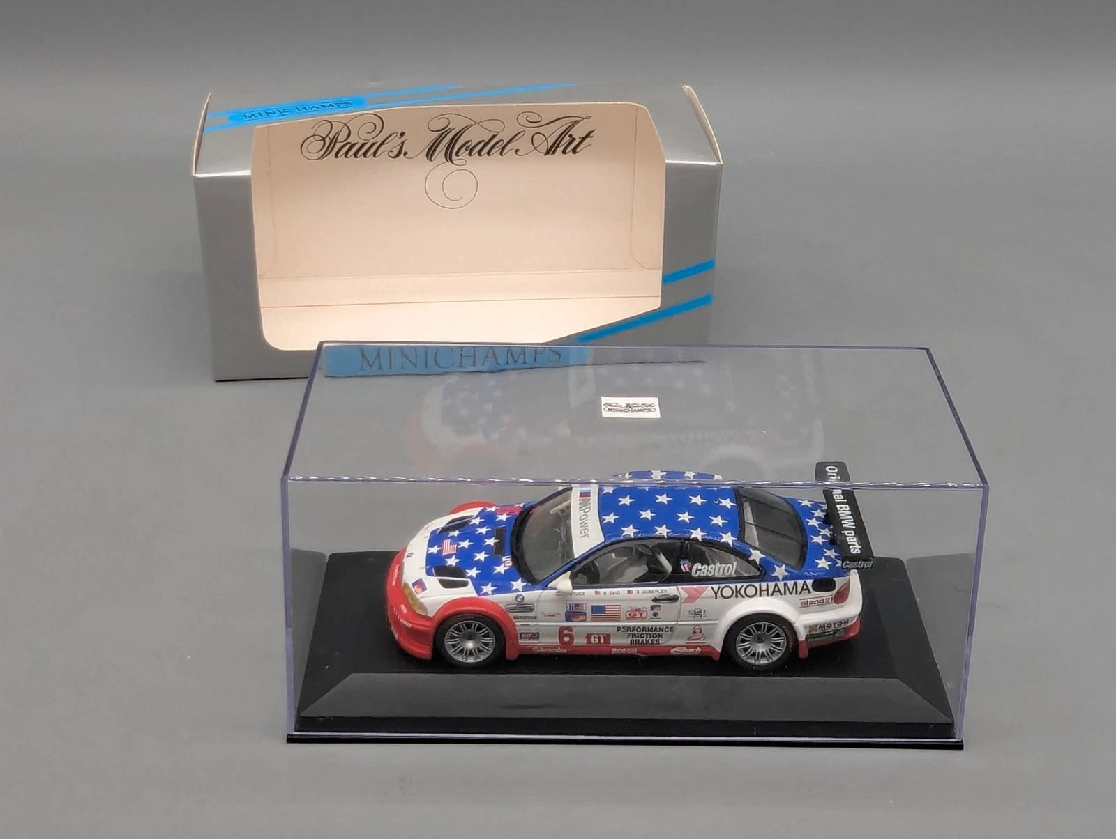 Modellautos  1:43 Minichamps BMW M3 GTR Winner ALMS 2001 #6 Stuck Said E46 OVP