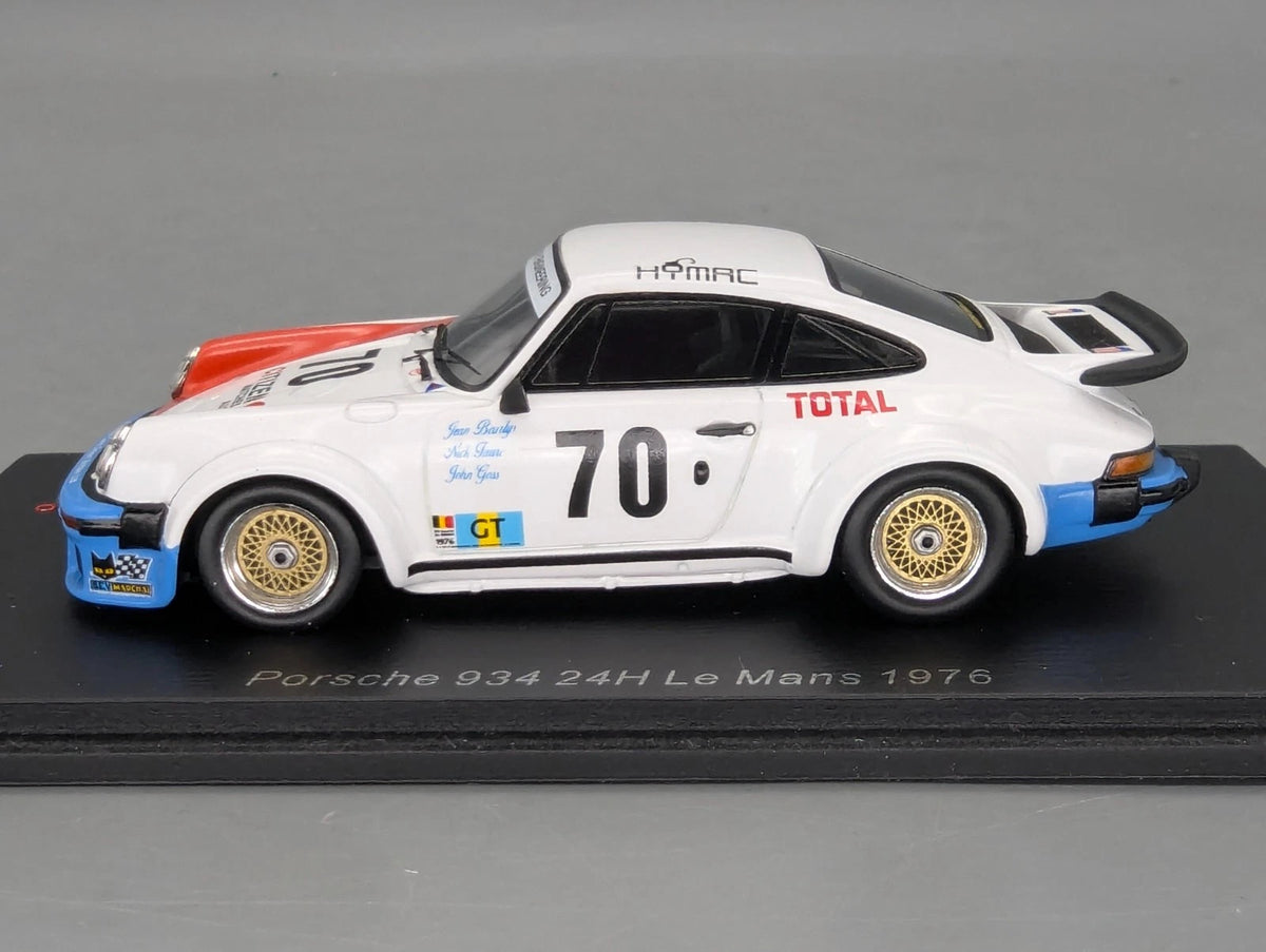 Modellautos 1:43 Spark S9822 Porsche 934 24h Le Mans 1976 #70 OVP