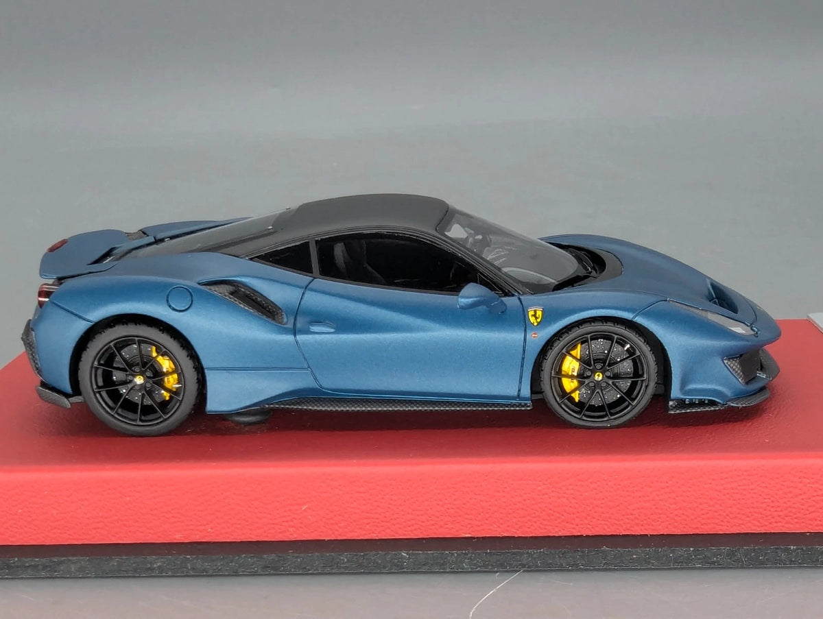 Modellautos 1:43 BBR Concept43 Ferrari 488 Pista Blue Capri Matt 10/10 OVP
