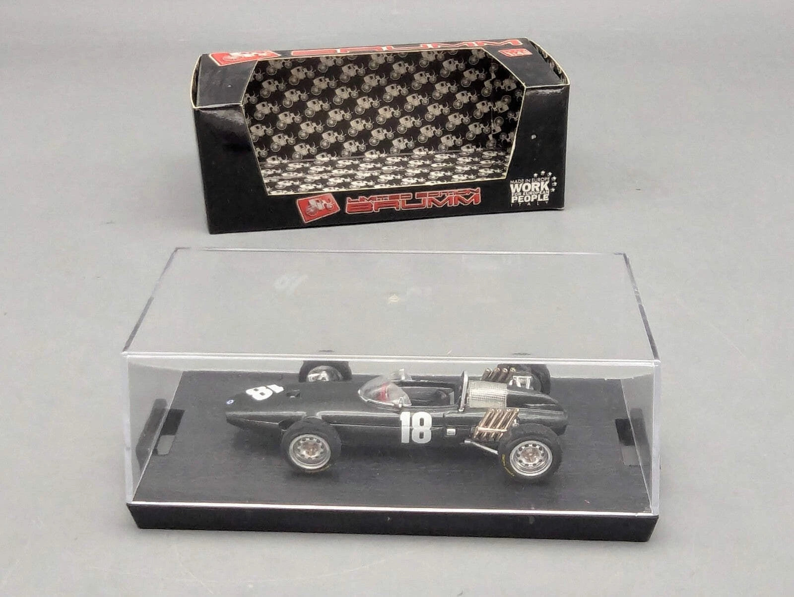 Modellautos 1:43 Brumm BRM P57 GP NL und D 1962 #18 Richie Ginther mit OVP