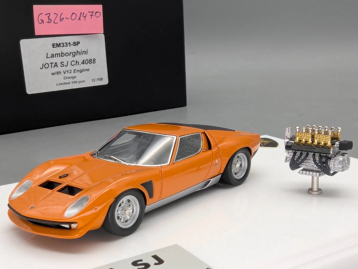Eidolon Make Up 1:43 Lamborghini Jota SJ Orange Engine Set Ltd 12/100 mit OVP