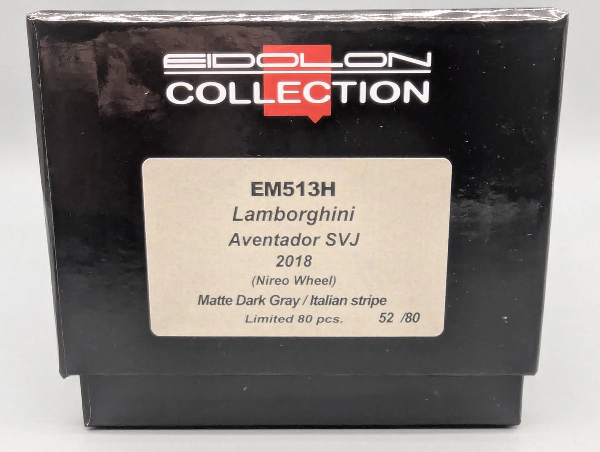 Eidolon Make Up 1:43 Lamborghini Aventador SVJ 2018 Limited 52/80 Matte Gray OVP
