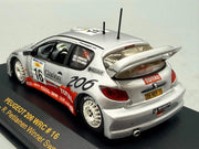 Modellautos 1:43 Ixo Peugeot 206 WRC Winner Catalunya 2001 #16 mit OVP