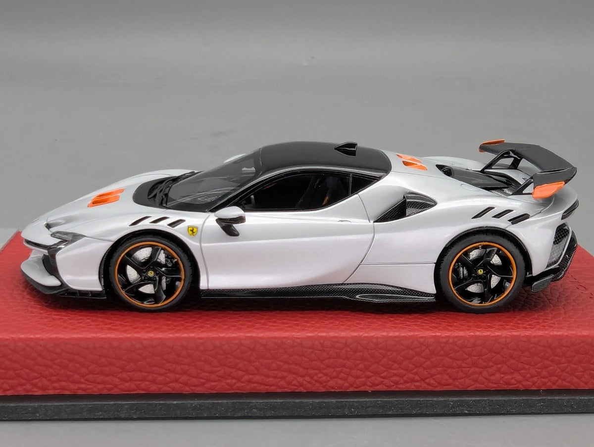 Modellautos 1:43 BBR Concept43 Ferrari SF90 XX Stradale Ltd 12/20 Weiß mit OVP
