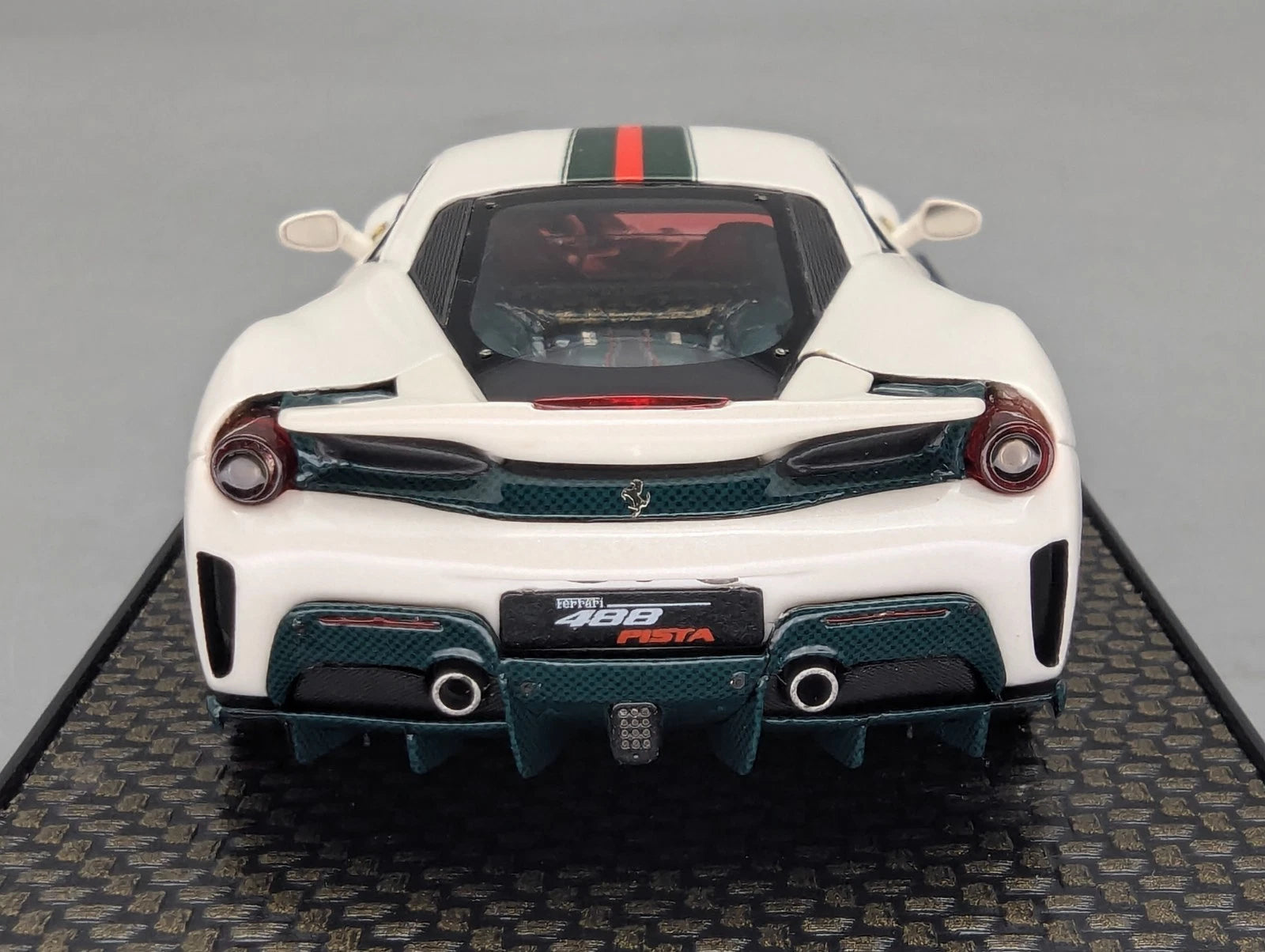 Modellautos 1:43 BBR Ferrari 488 Pista Met Italian White Ltd 73/78 mit OVP