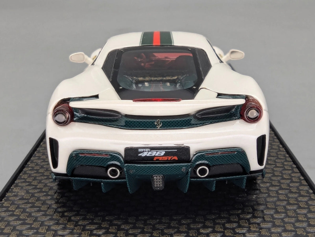 Modellautos 1:43 BBR Ferrari 488 Pista Met Italian White Ltd 73/78 mit OVP