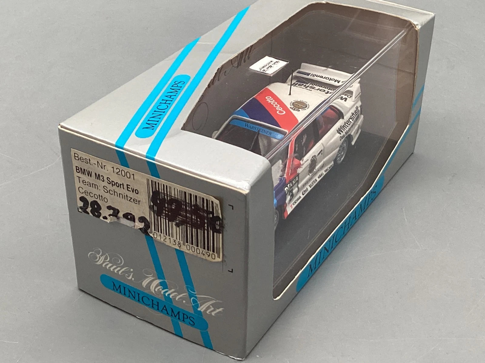 Modellautos 1:43 Minichamps BMW M3 E30 Sport Evo DTM 1991 Cecotto #3 mit OVP