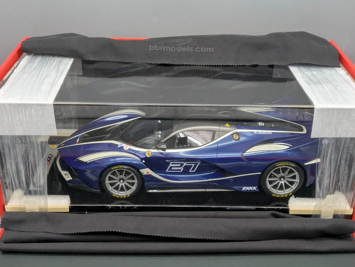 Modellautos 1:12 BBR Ferrari FXX-K 2014 Car #27 Blue UNIKAT Ltd 01/01 OVP