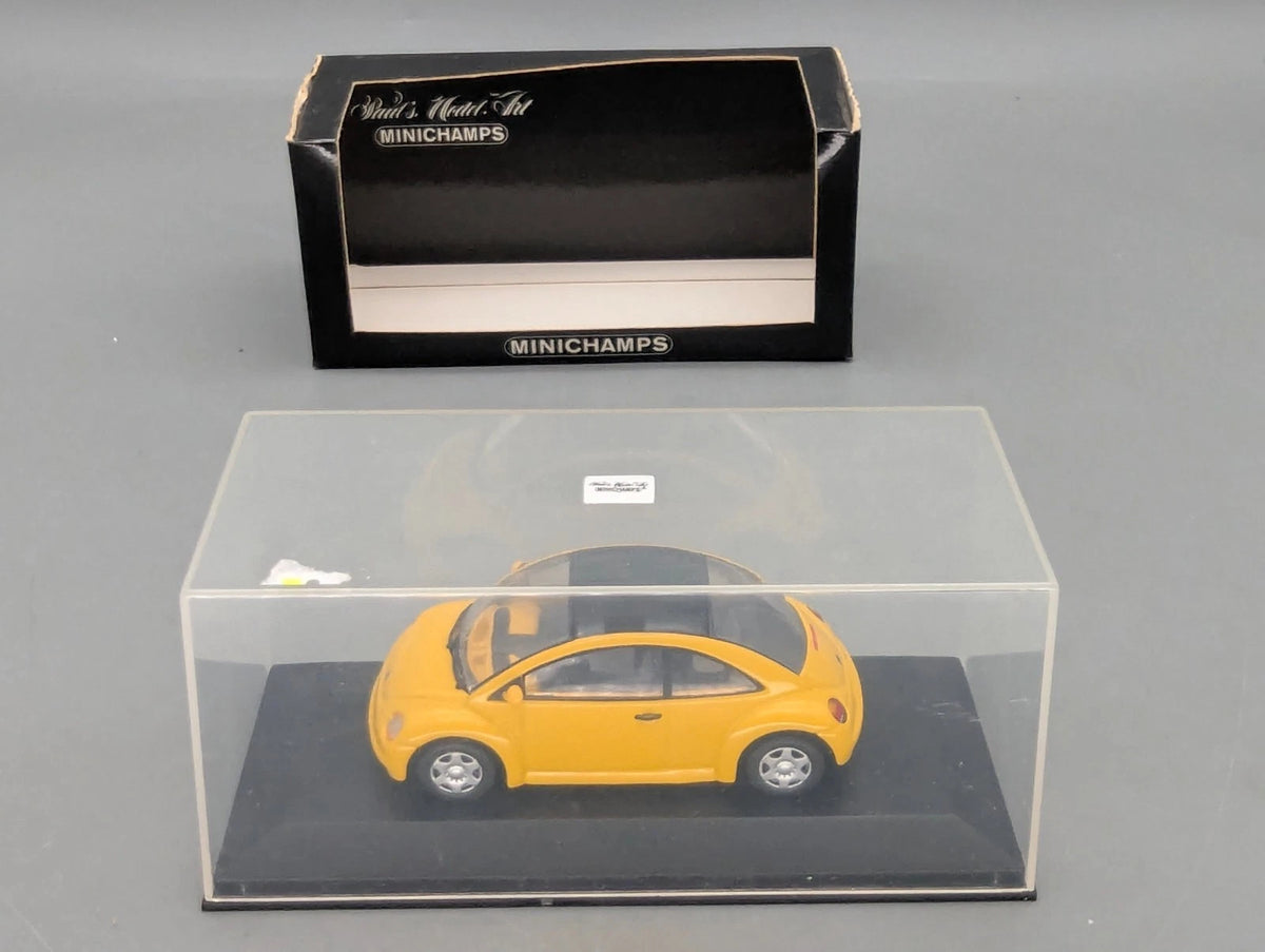 Modellautos 1:43 Minichamps Volkswagen VW Concept Car Saloon 1994 Yellow OVP
