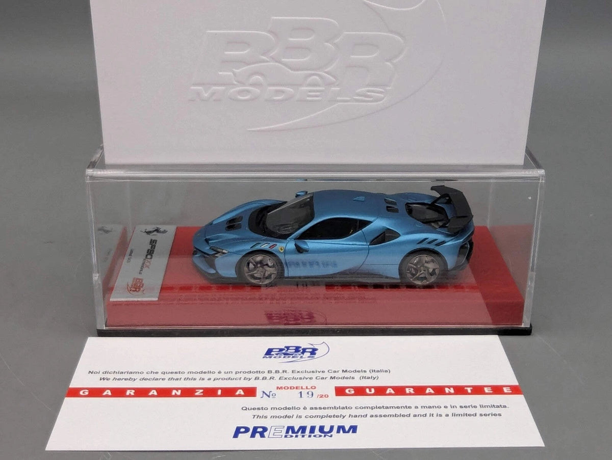 Modellautos 1:43 BBR Concept43 Ferrari SF90XX Stradale Matt Blue Ltd 19/20 OVP