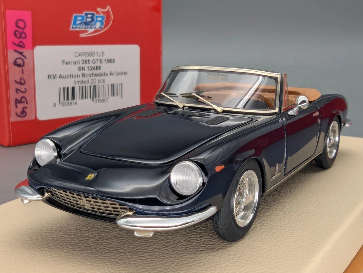 Modellautos 1:43 BBR Ferrari 365 GTS 1969 S/N 12489 Auction USA Ltd 0/20 OVP