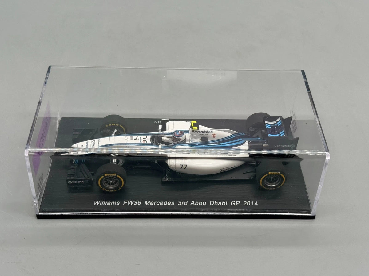 Modellautos 1:43 Spark Williams FW36 Mercedes 3rd Abou Dhabi GP 2014 mit OVP