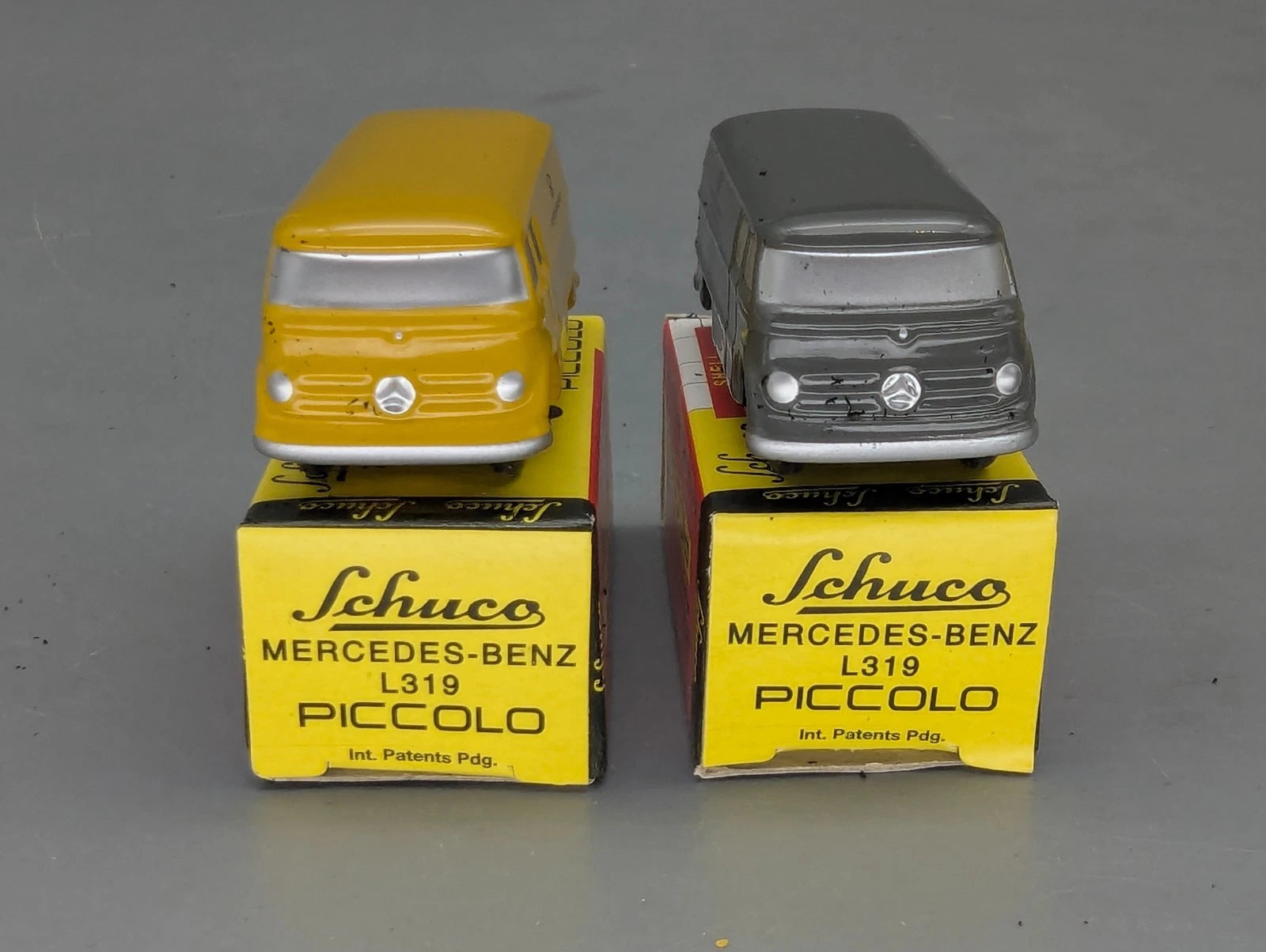 Modellautos 1:90 Schuco Piccolo-Set Dt. Post Mercedes Benz L 319 2-teilig OVP