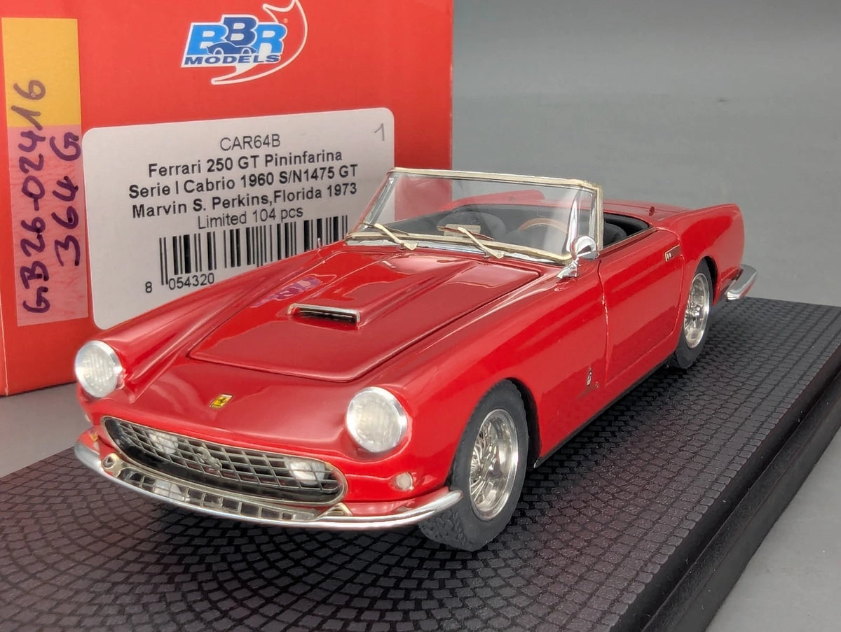 Modellautos 1:43 BBR Ferrari 250 GT Pininfarina Serie 1 Cabrio Ltd 001/104 OVP