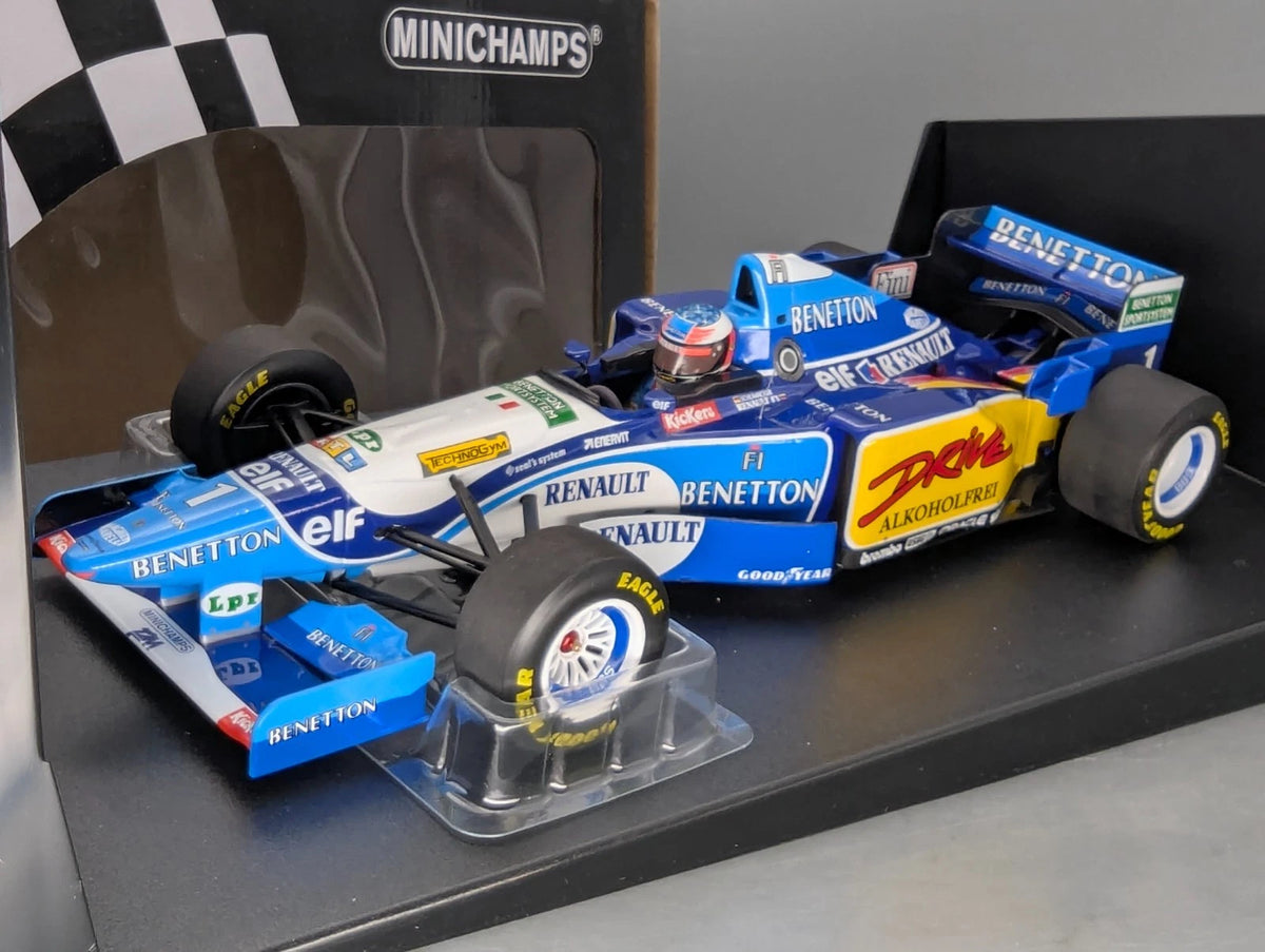 Modellautos 1:18 Minichamps Benetton Renault B195 WINNER #1 M. Schumacher OVP