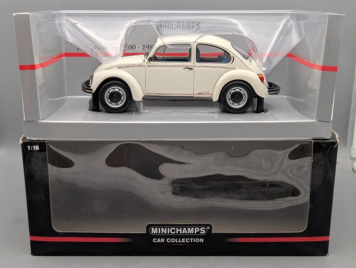 Modellautos 1:18 Minichamps Volkswagen VW Jeans Bug Käfer 1200 1983  Weiß OVP