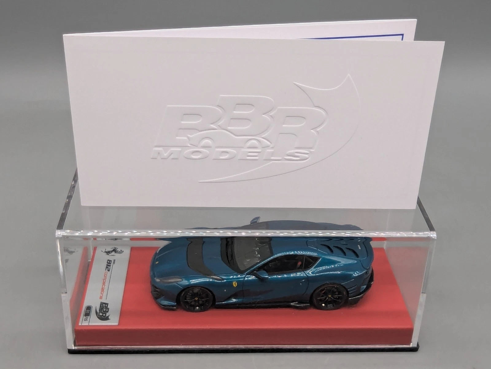 Modellautos 1:43 BBR Concept43 Ferrari 812 Competizione Blu Capri Ltd 01/15 OVP