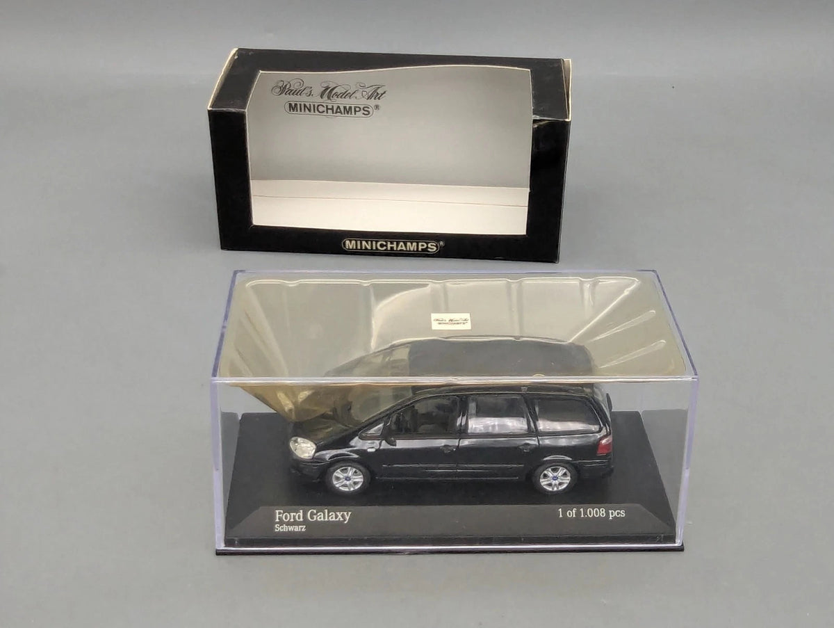 Modellautos 1:43 Minichamps Ford Galaxy Schwarz 2000 nicht 1995 mit OVP