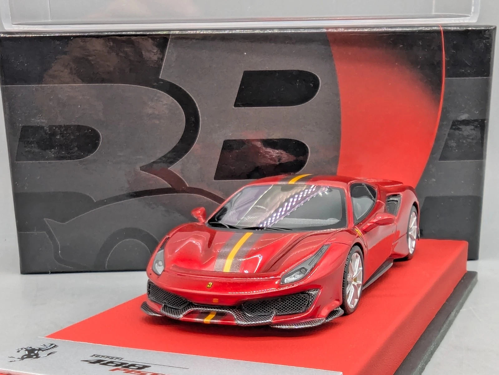 Modellautos 1:43 BBR Concept43 Ferrari 488 Pista RHD 2020 Rosso Fuoco 01/20 OVP