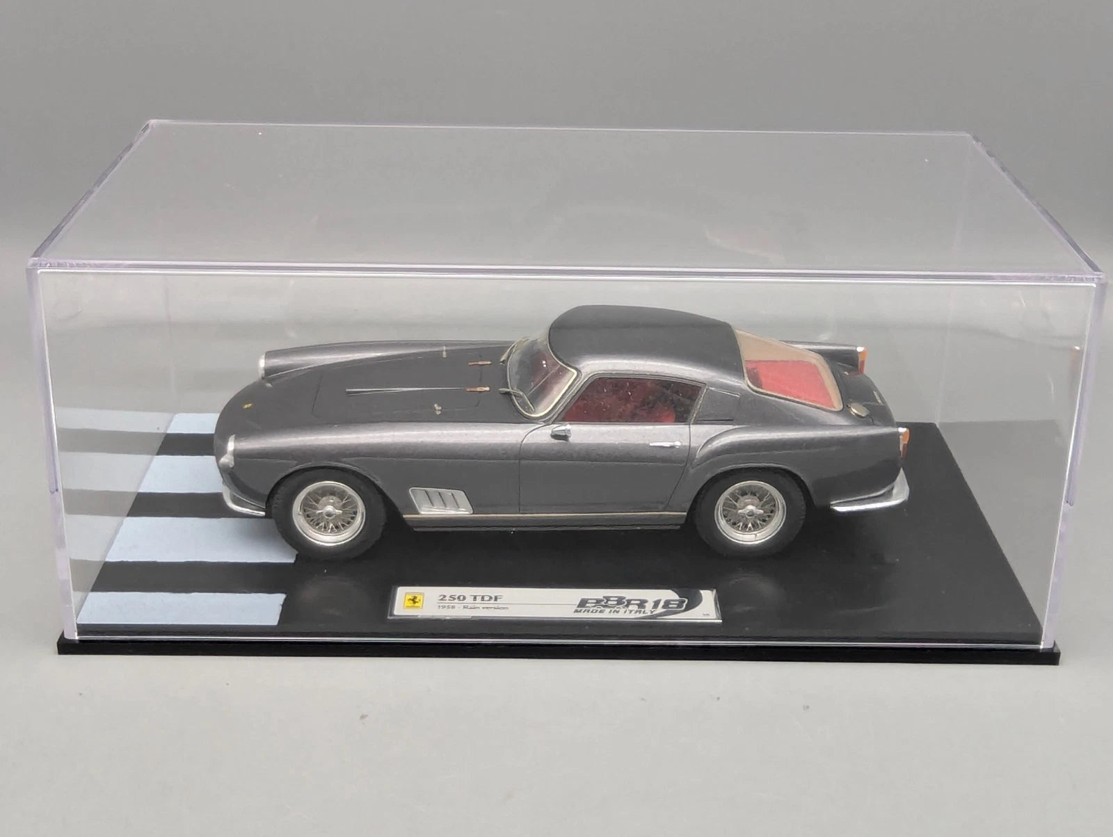 Modellautos 1:18 BBR Ferrari 250 TDF 1958 Rain Version Ltd 01/05 Grigio Fer. OVP