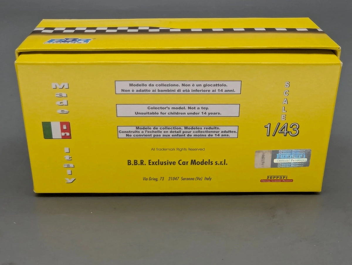Modellautos 1:43 BBR Ferrari FXX  2006 Silber #16 Ltd 04/10 mit Vitrine und OVP