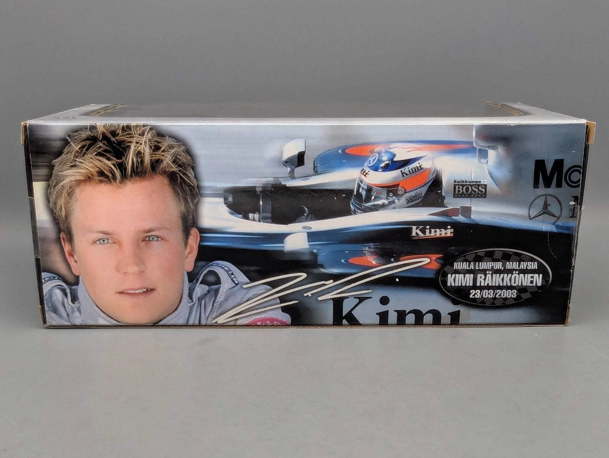 Modellautos 1:18 Hot Wheels Racing McLaren Mercedes 2003 GP #6  Raikkonen OVP
