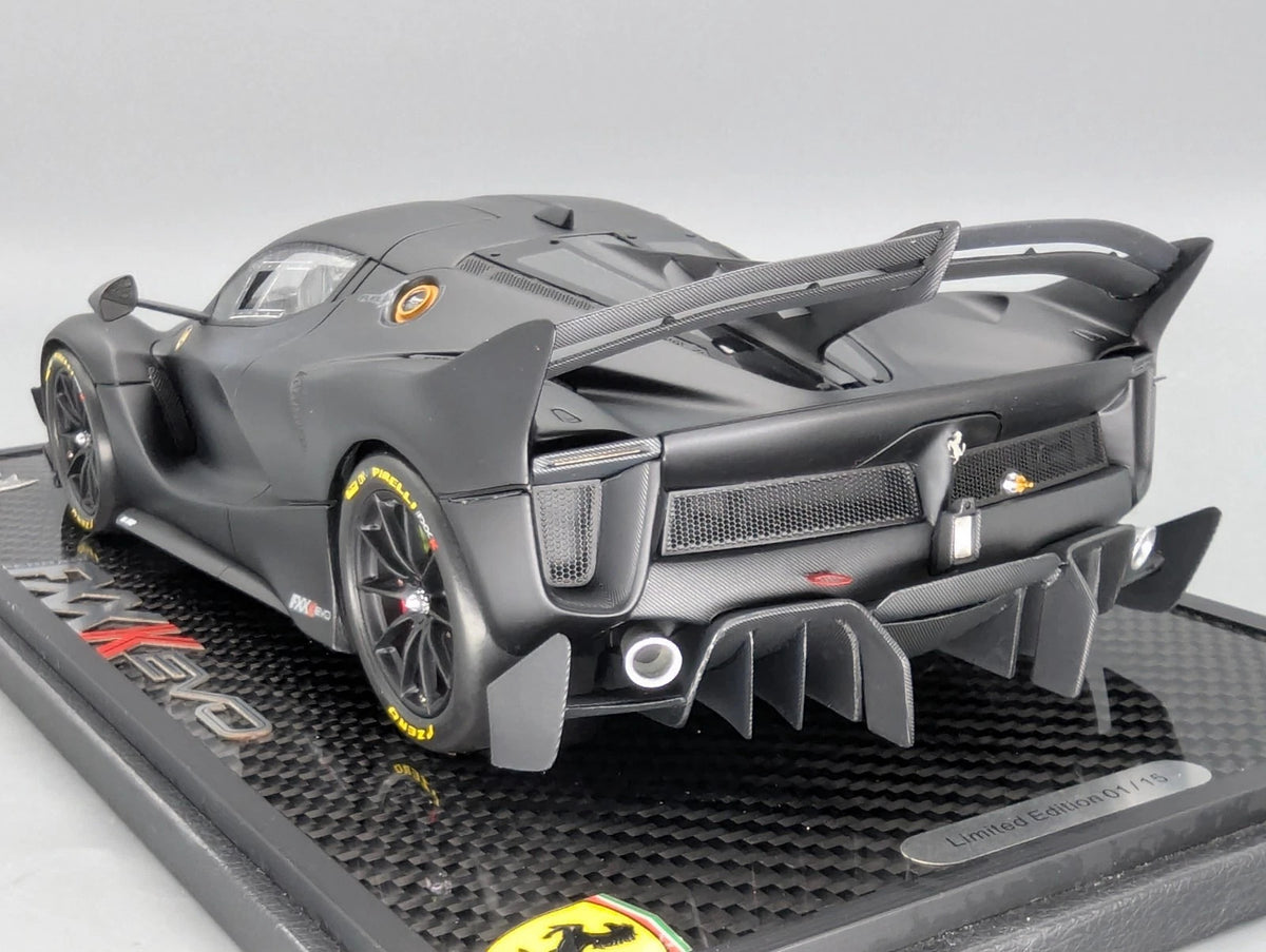 Modellautos 1:18 BBR Ferrari FXX EVO Matt Black Ltd 01/15 Stck in OVP